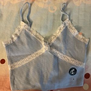 Aeropostale blue lace tank top